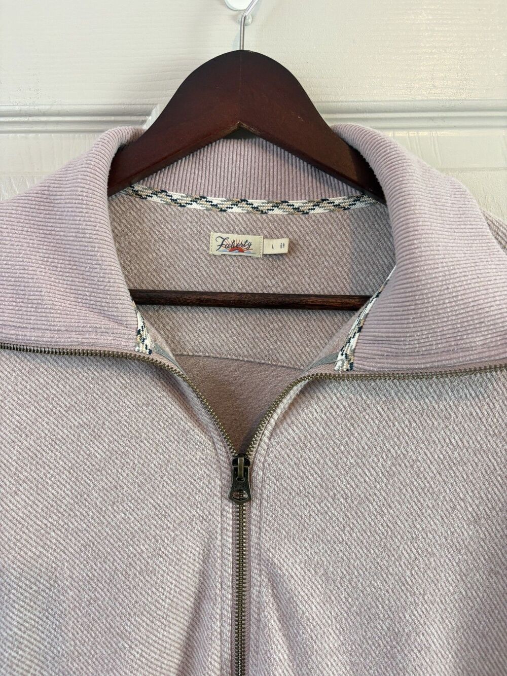 Faherty Legend Lounge Full Zip Set Blush Pink 2 Piece Set - 553 - Picture 4 of 10